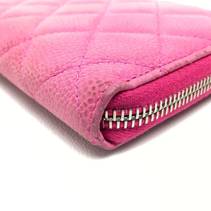 Chanel, Pink, Leather, wallet