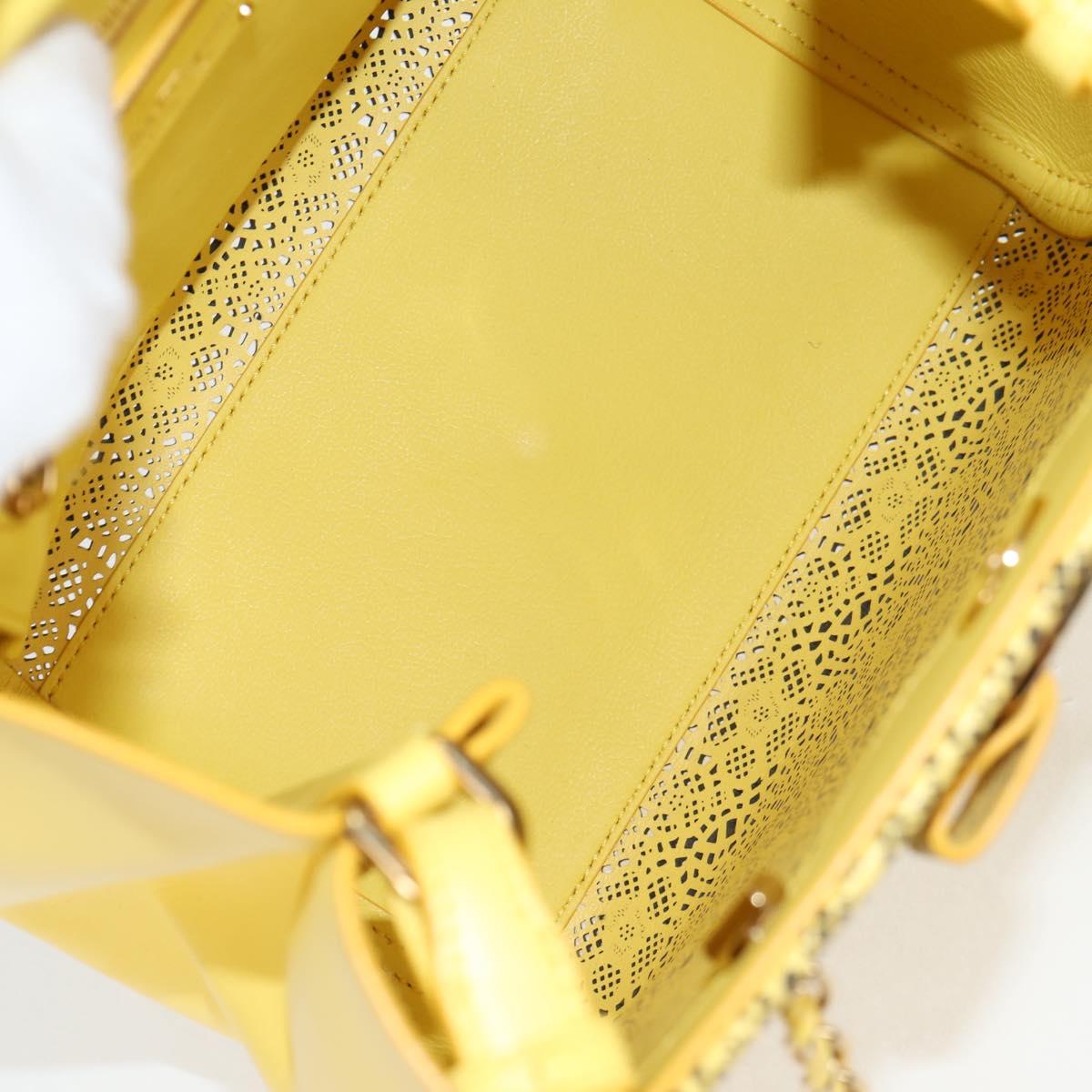 Salvatore Ferragamo Vara, Yellow, Leather, shoulder