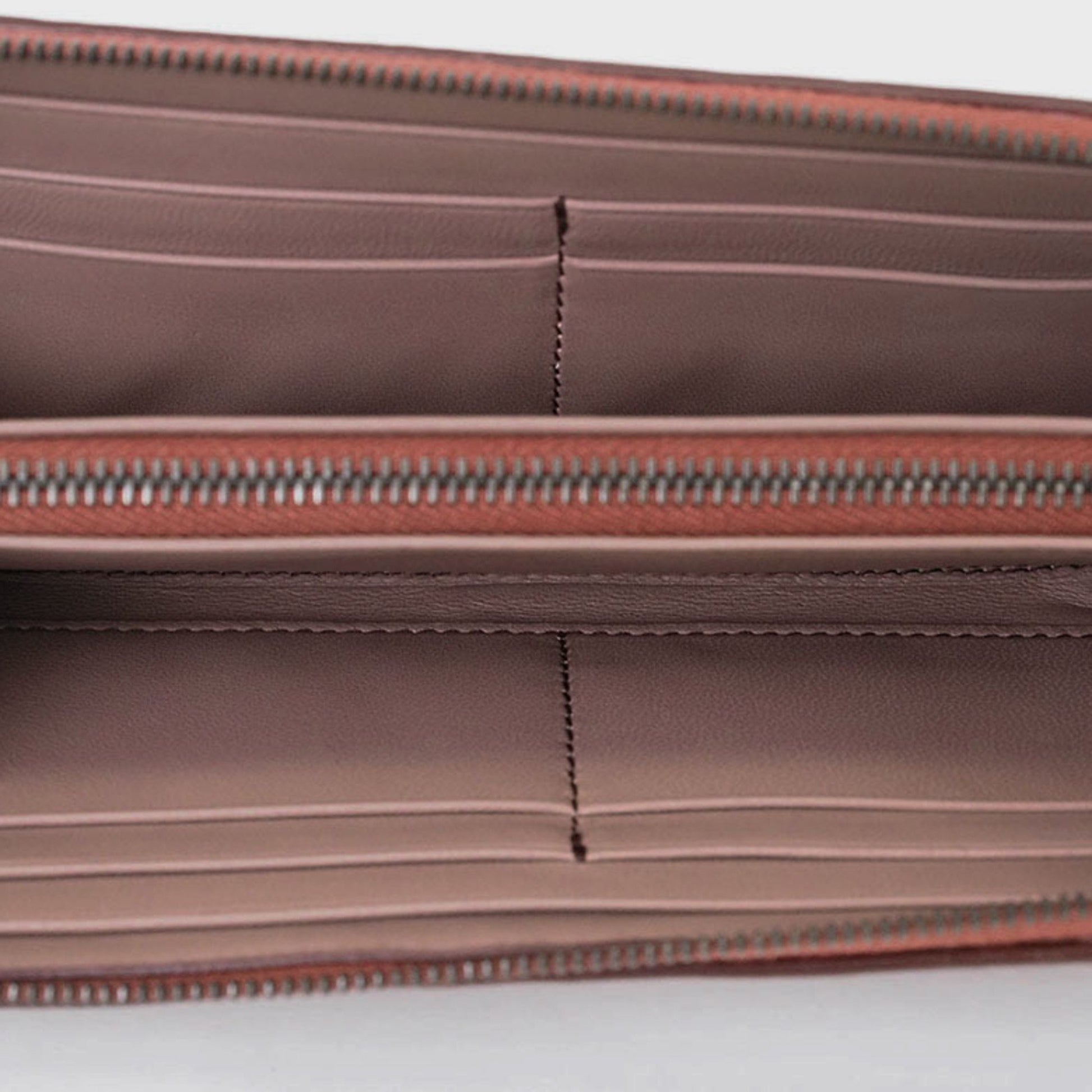 Bottega Veneta Intrecciato, Red, Leather, wallet