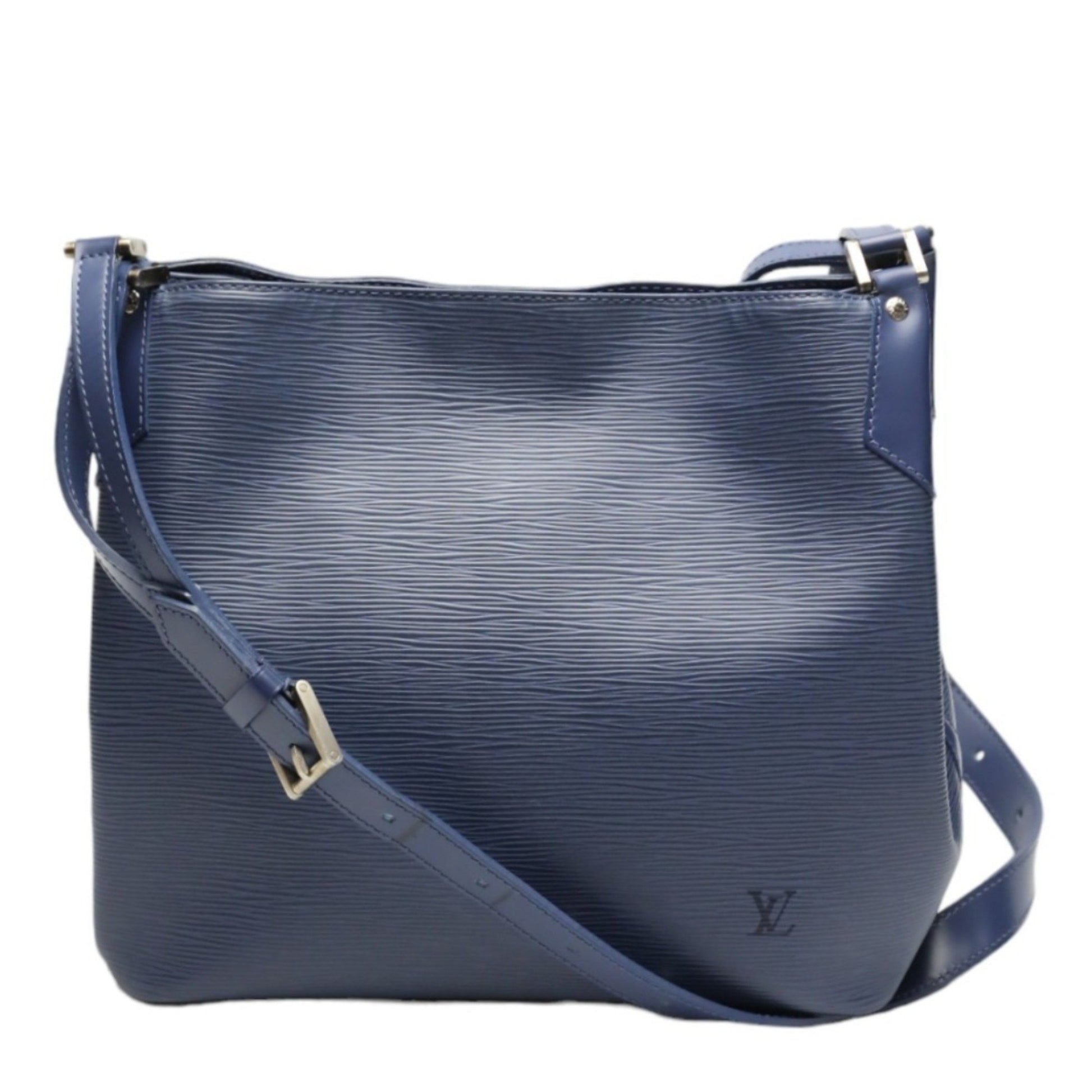 Louis Vuitton Mandala, Navy, Leather, shoulder