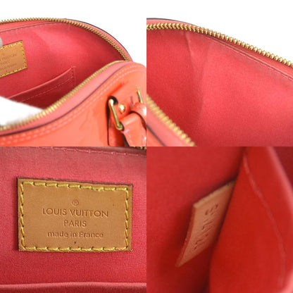 Louis Vuitton Alma Handbag Monogram Vernis, ORANGE, PATENT_LEATHER, Handbag