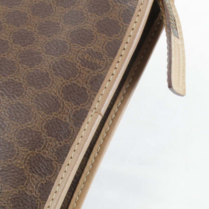 Céline Triomphe, Brown, Canvas, clutch