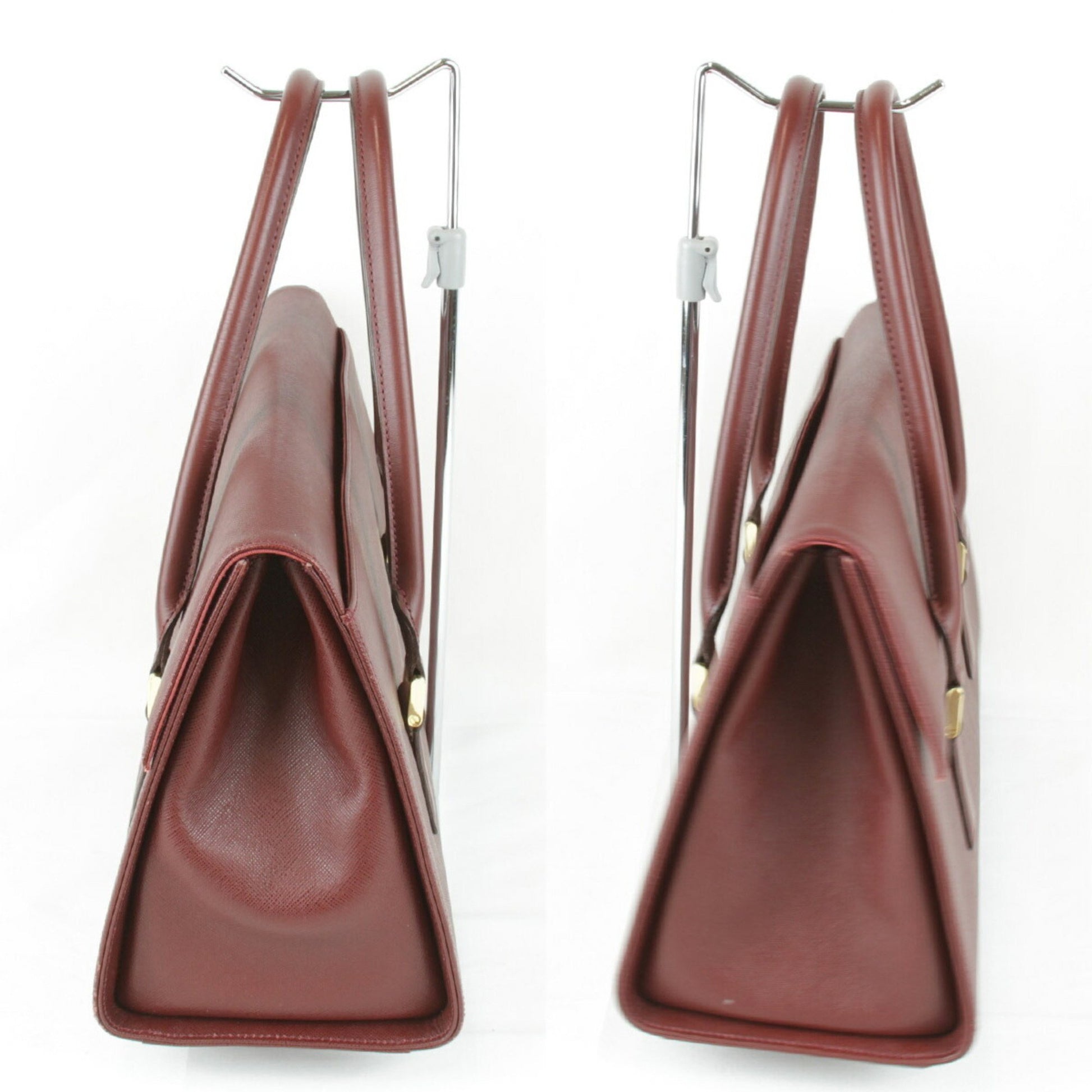 Burberry, Burgundy, Leather, handbag