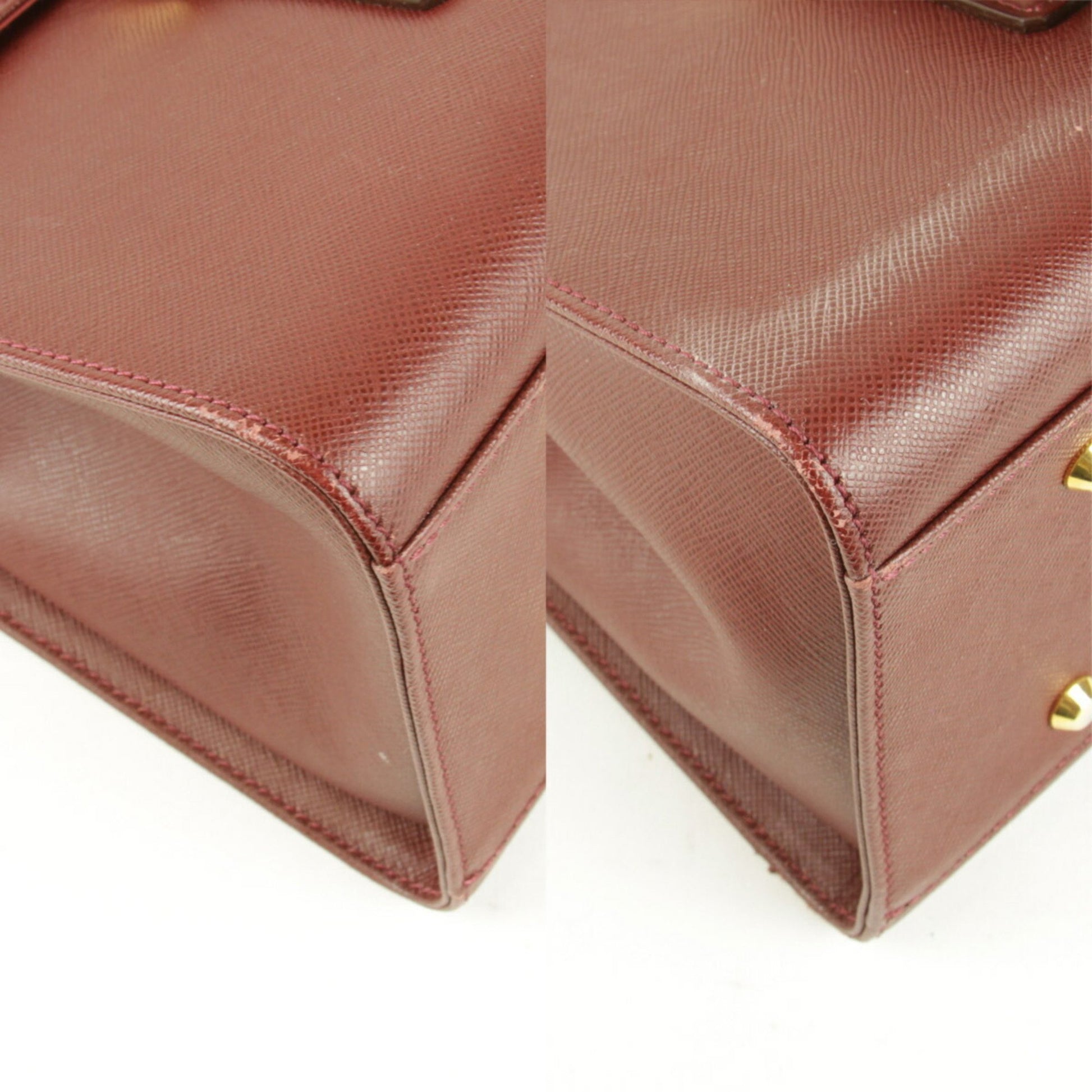 Burberry, Burgundy, Leather, handbag