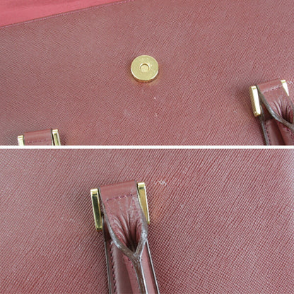 Burberry, Burgundy, Leather, handbag