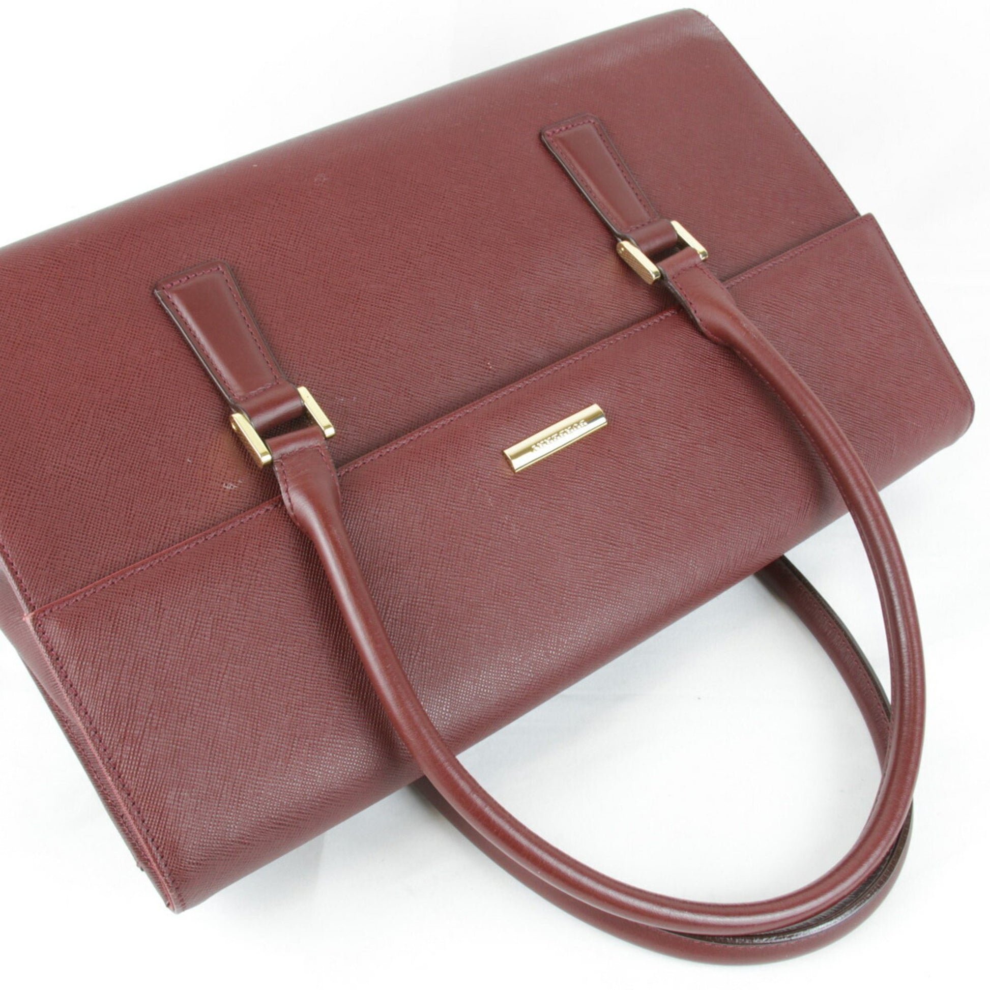 Burberry, Burgundy, Leather, handbag