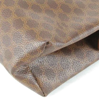 Céline Triomphe, Brown, Canvas, clutch