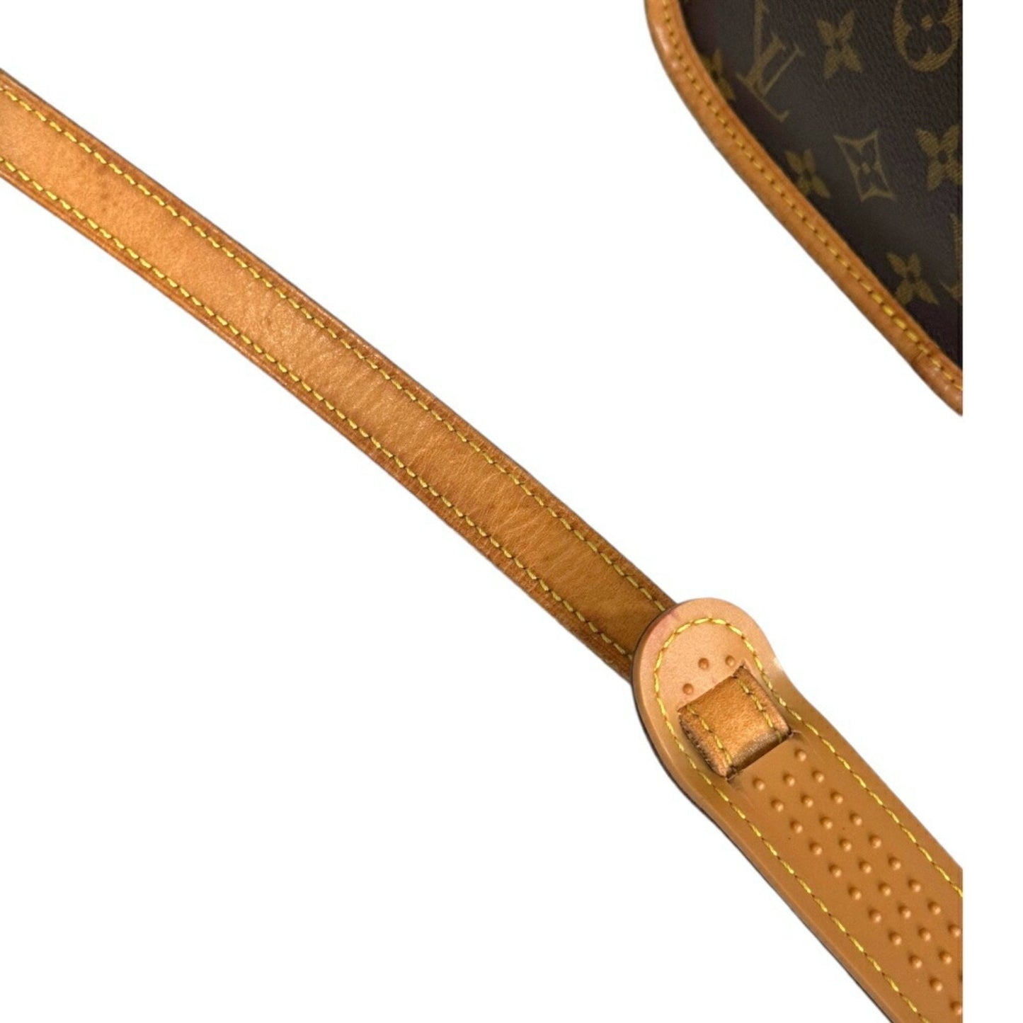 Louis Vuitton Sologne, Brown, Canvas, shoulder