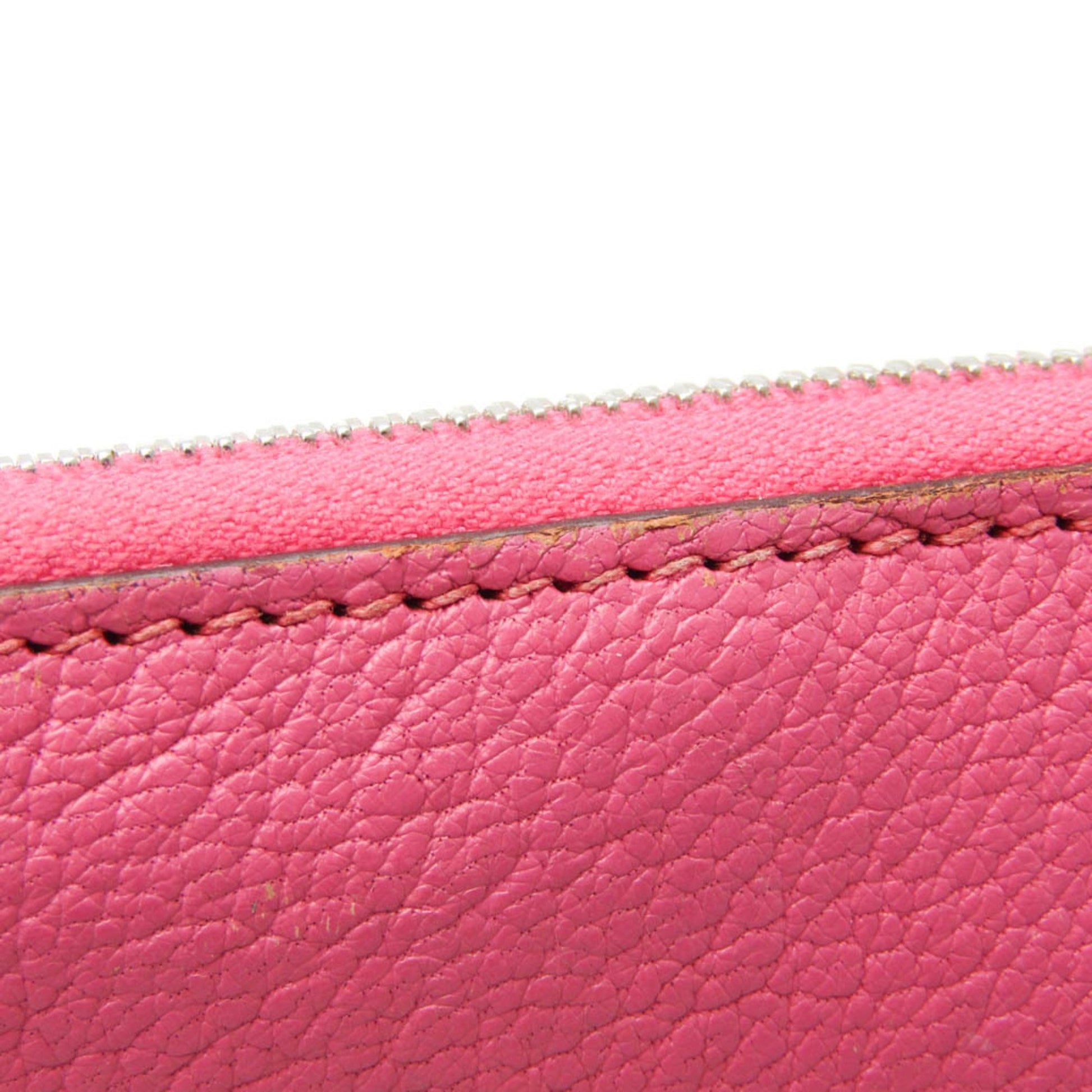 Hermès Azap, Pink, Leather, wallet