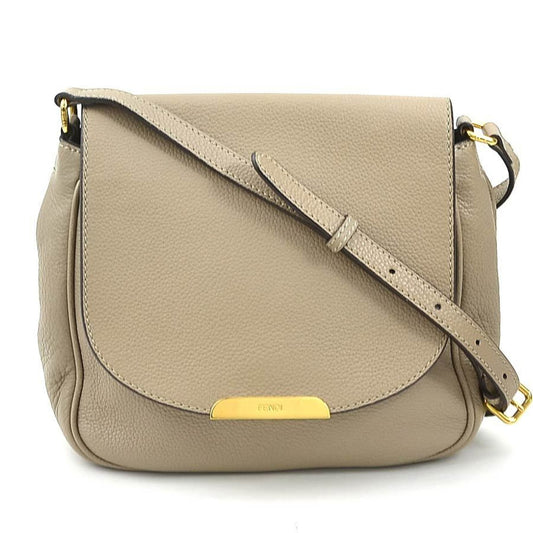 Fendi, Beige, Leather, shoulder