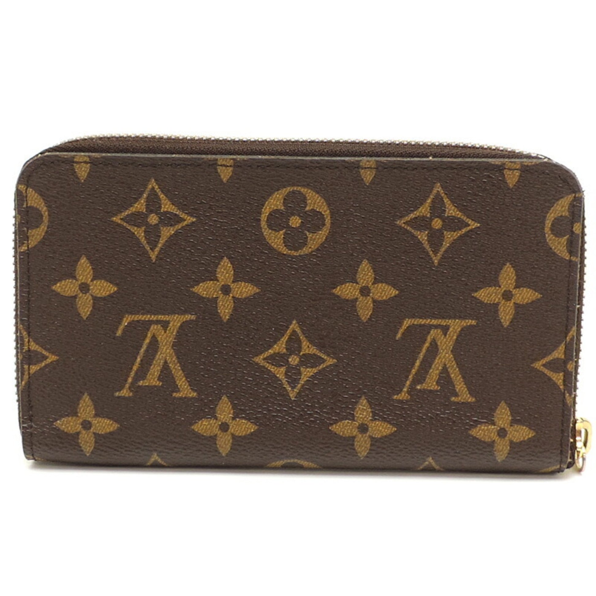 Louis Vuitton Zippy, Brown, Canvas, wallet