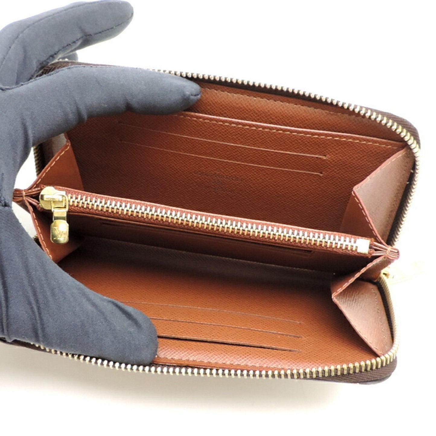 Louis Vuitton Zippy, Brown, Canvas, wallet