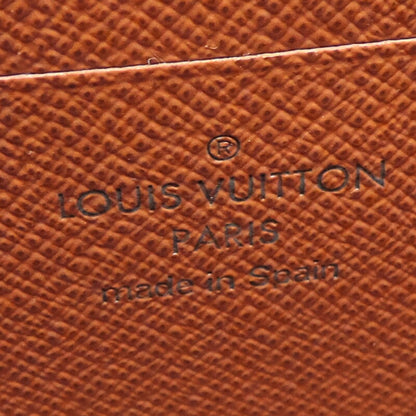 Louis Vuitton Zippy, Brown, Canvas, wallet
