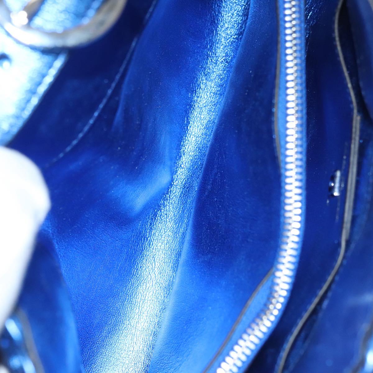 Salvatore Ferragamo Gancini, Blue, Leather, shoulder