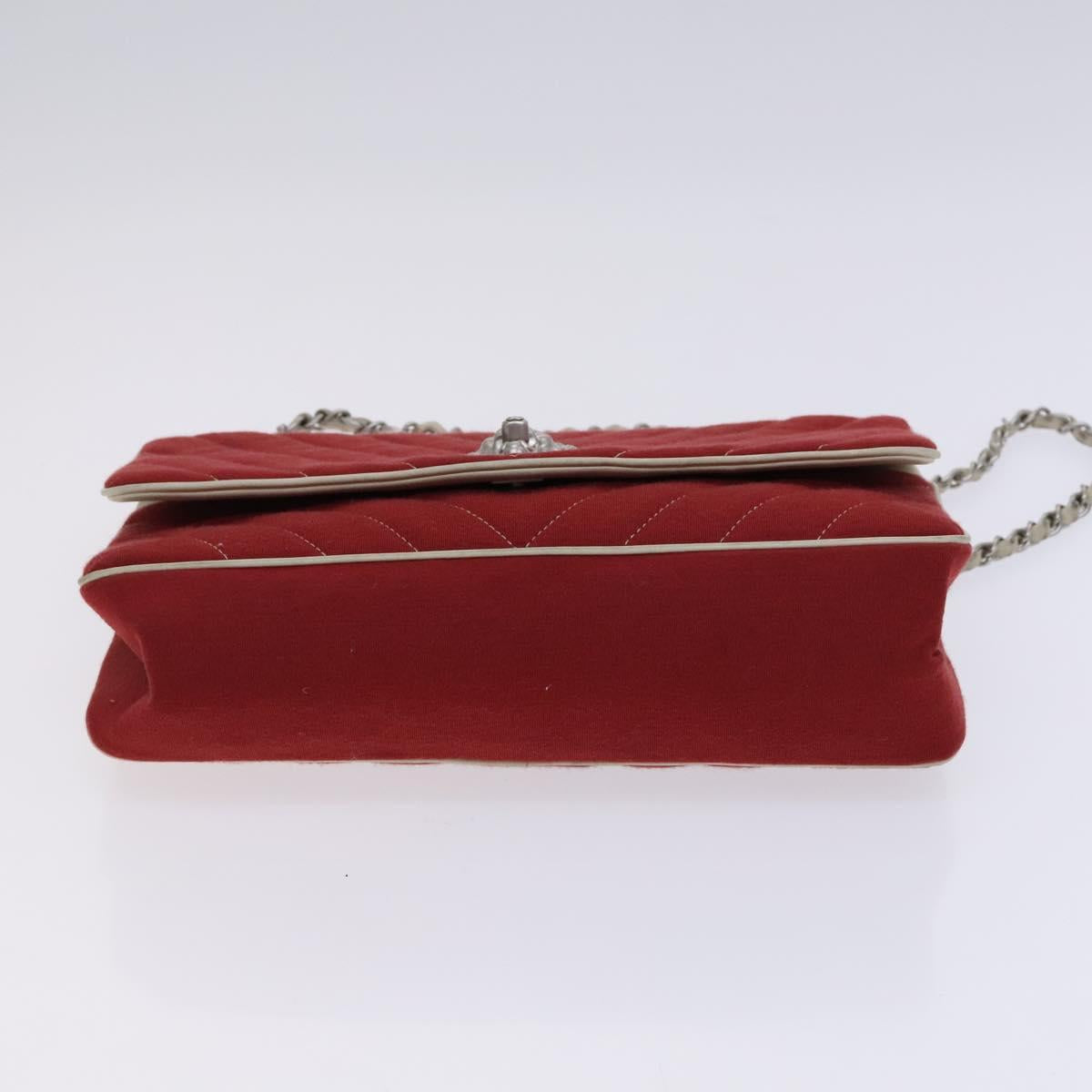 Chanel Chevron Quilted Leo Lion Single Flap Bag Jersey and leather, RED, CANVAS, Handbag