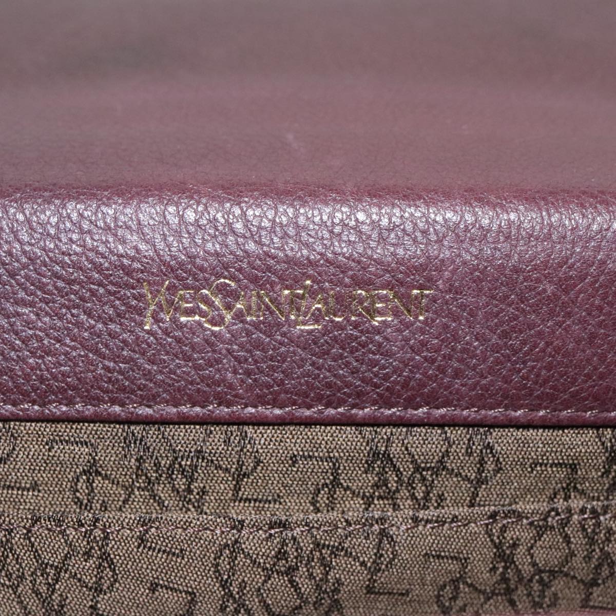 Saint Laurent, Burgundy, Leather, handbag