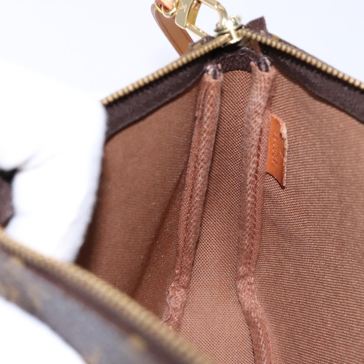 Louis Vuitton Pochette Accessoire, Brown, Canvas, clutch