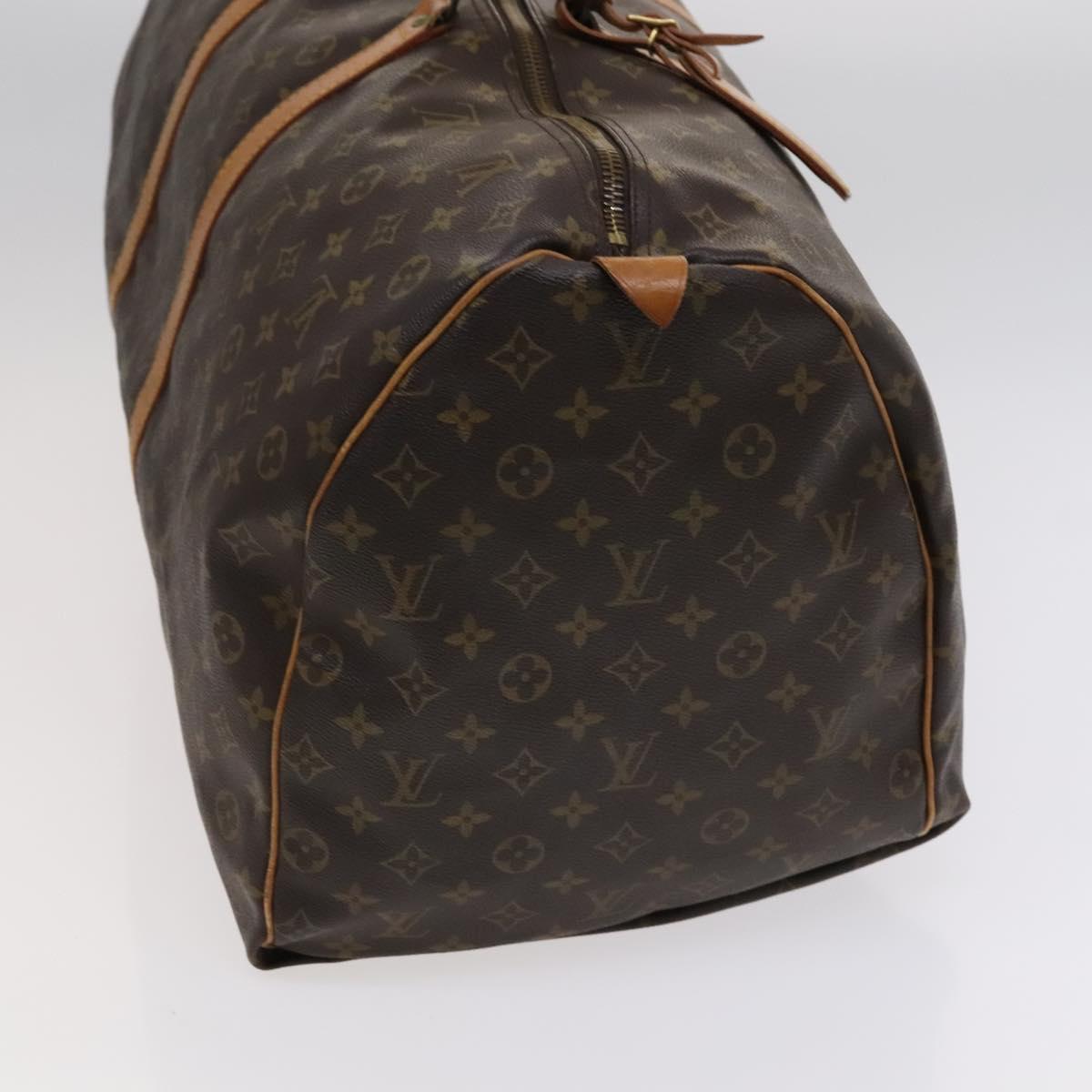 Louis Vuitton Keepall 60, Brown, Canvas, travel