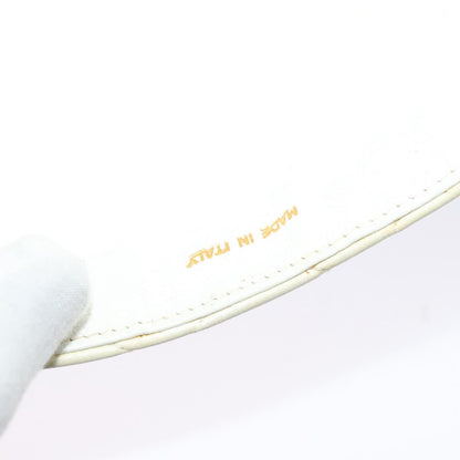 Chanel, White, Leather, shoulder