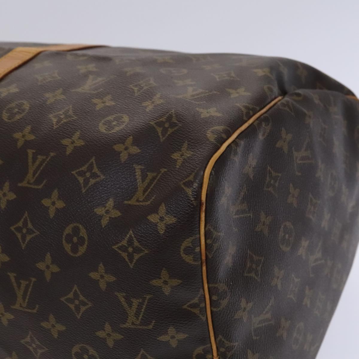 Louis Vuitton Keepall 55, Brown, Canvas, travel