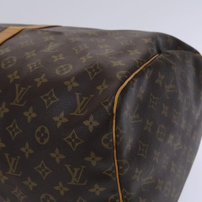 Louis Vuitton Keepall 55, Brown, Canvas, travel