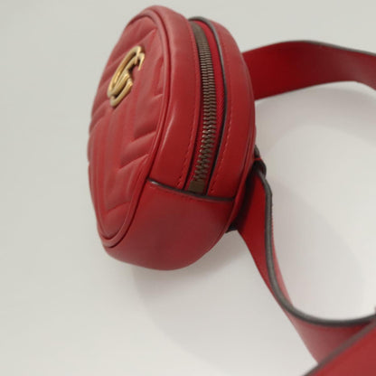 Gucci GG Marmont, Red, Leather, shoulder