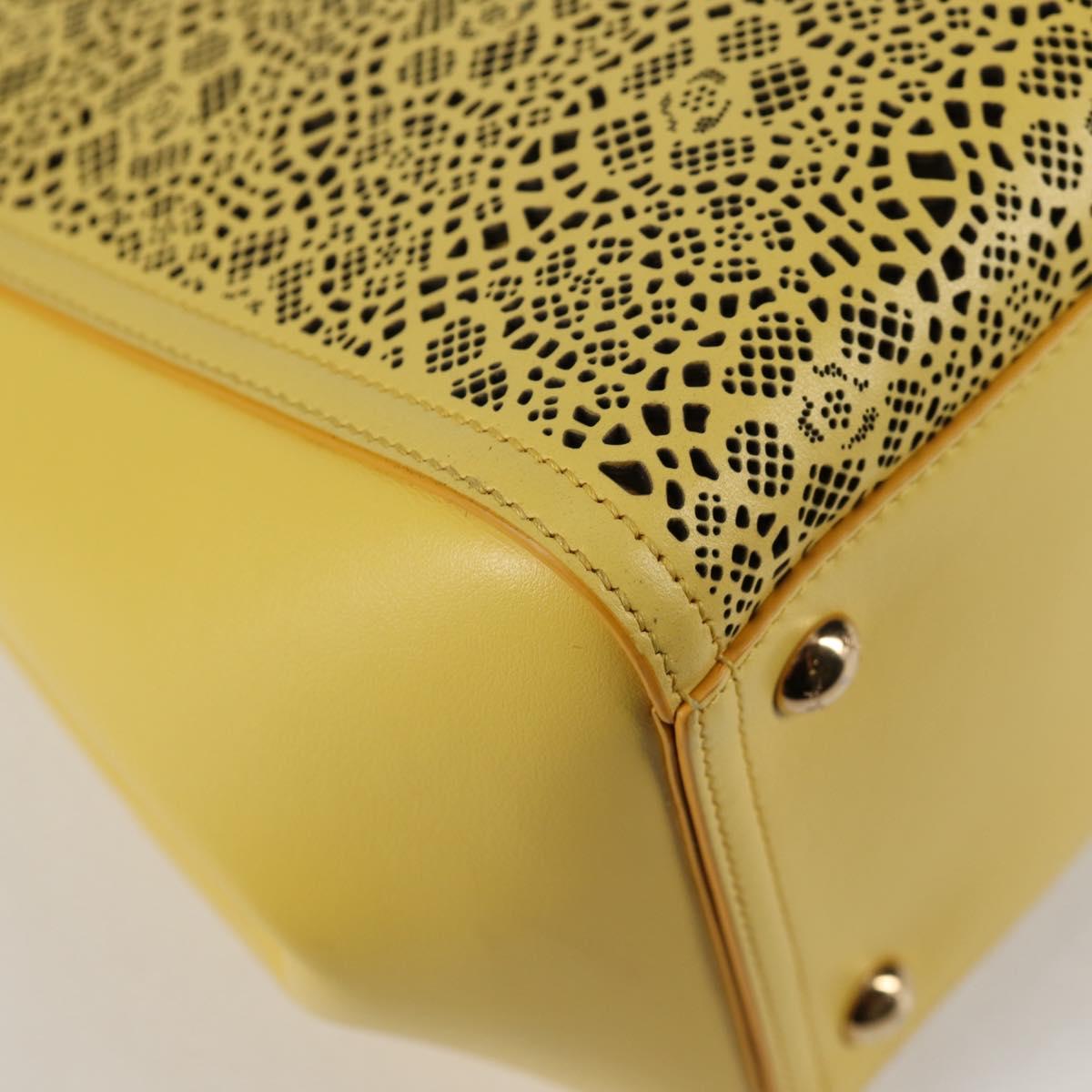 Salvatore Ferragamo Vara, Yellow, Leather, shoulder