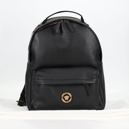 Versace Medusa, Black, Leather, backpack
