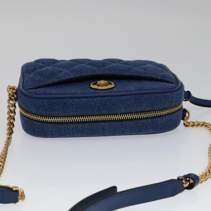 Versace, Blue, Denim - Jeans, shoulder