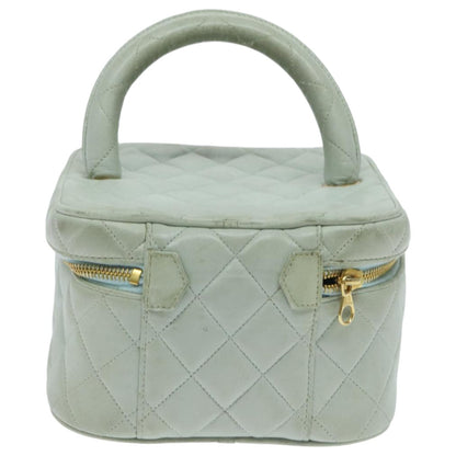 Chanel Vanity, Blue, Leather, clutch