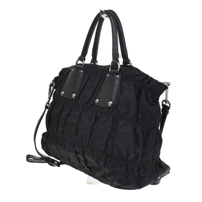 Prada Gaufre Shopping Tessuto, Black, Nylon, Tote Bag