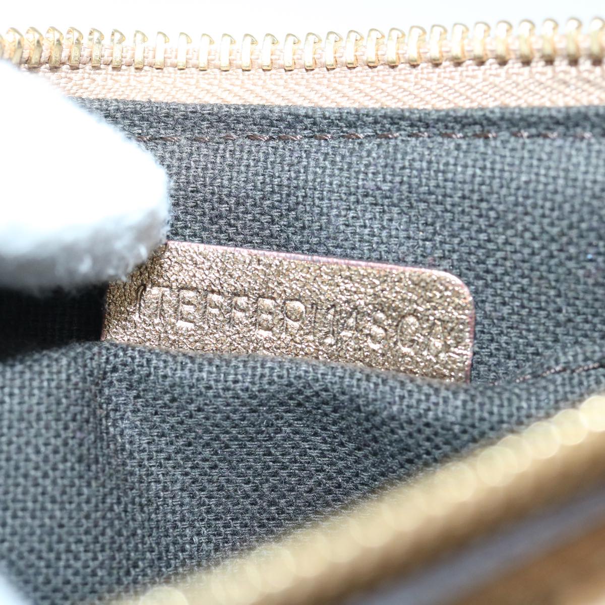 Burberry Lollard Shoulder Bag Haymarket Canvas with Leather, GOLD, LEATHER, Shoulder bag