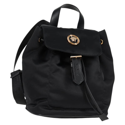 Versace Medusa, Black, NYLON, backpack