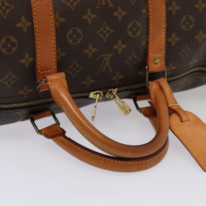Louis Vuitton Keepall 60, Brown, Canvas, travel