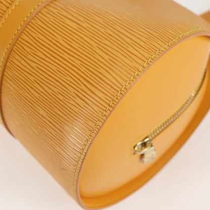 Louis Vuitton Soufflot, Yellow, Leather, handbag