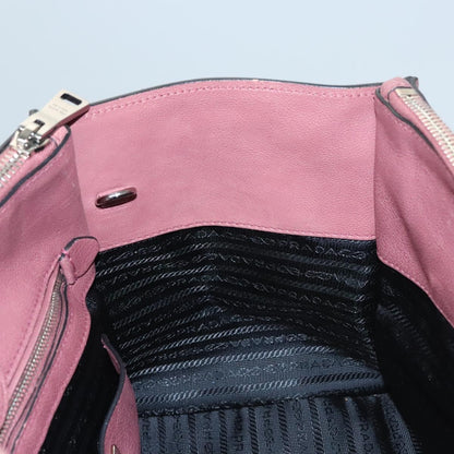 Prada Twin Pocket, Burgundy, Leather, handbag