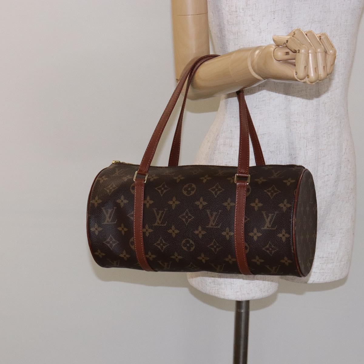 Louis Vuitton Papillon 30, Brown, Canvas, shoulder