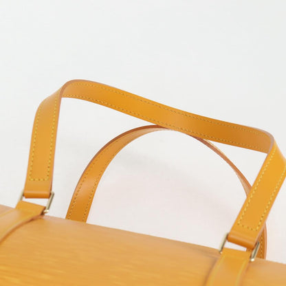 Louis Vuitton Soufflot, Yellow, Leather, handbag