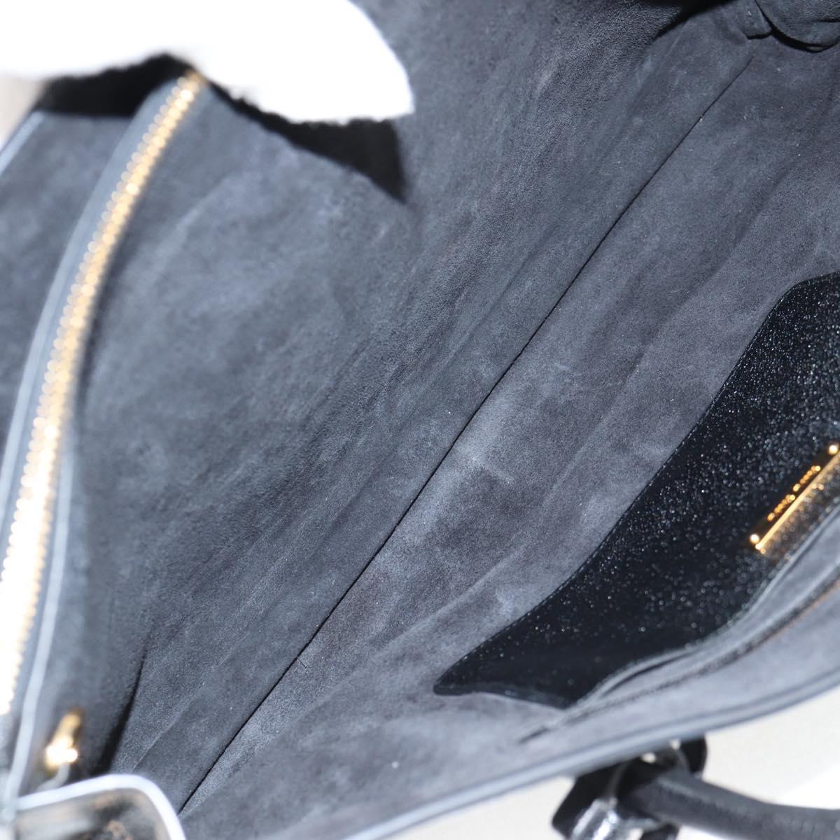 Miu Miu Madras, Black, Leather, tote