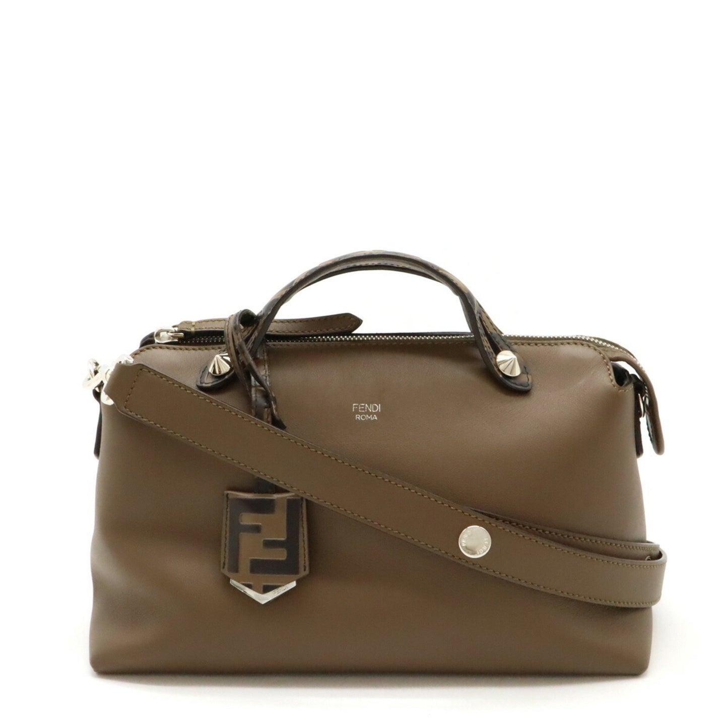 Fendi By the way Medium, Brown, Leather, handbag