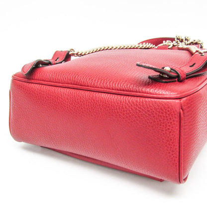 Gucci Soho, Red, Leather, backpack