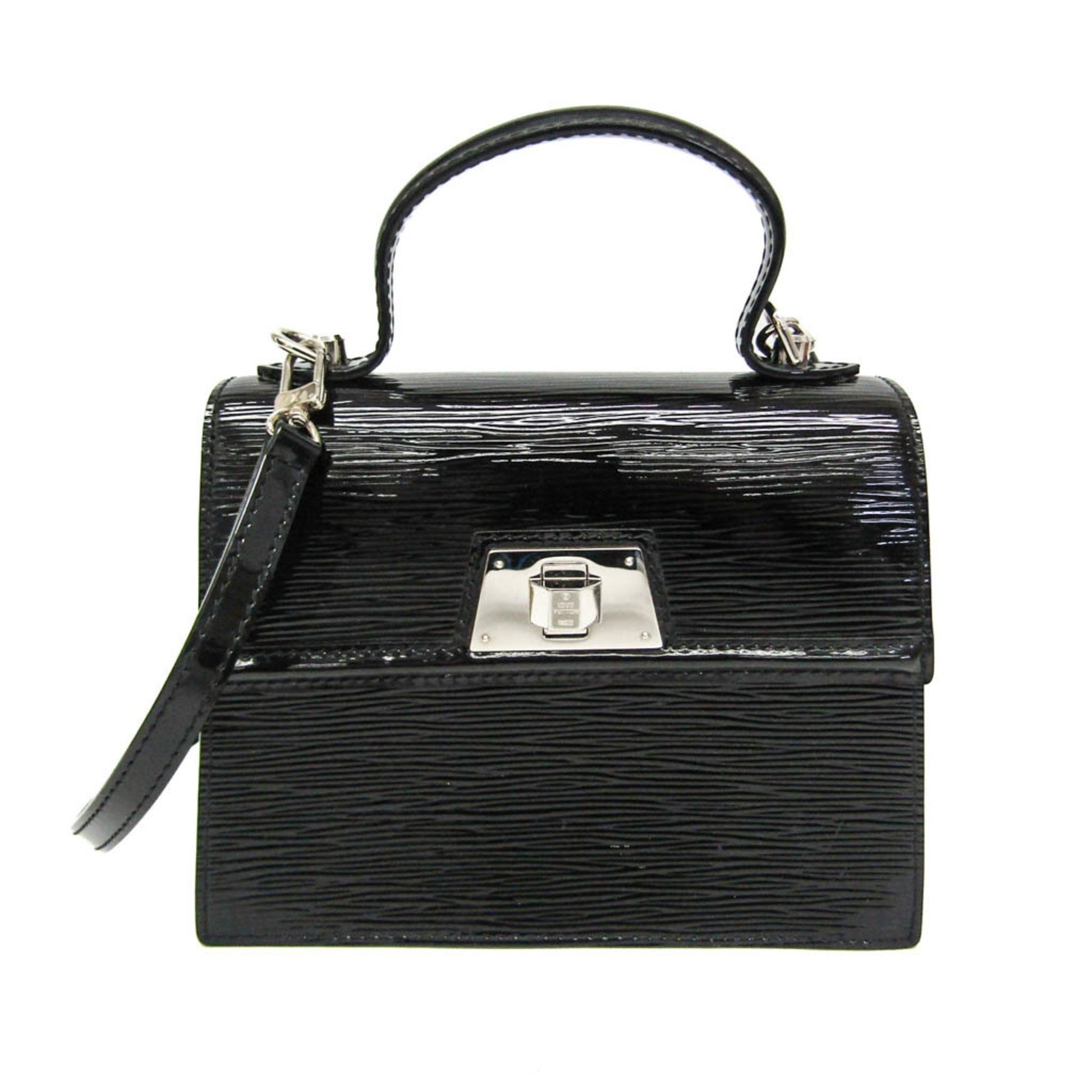 Louis Vuitton Sevigne, Black, Leather, shoulder