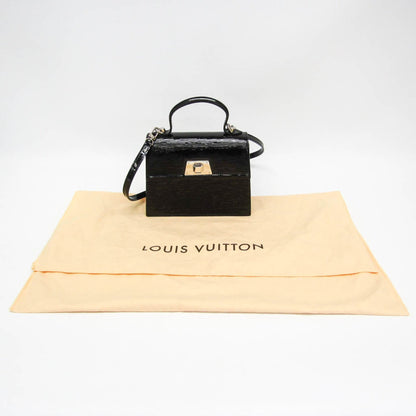 Louis Vuitton Sevigne, Black, Leather, shoulder