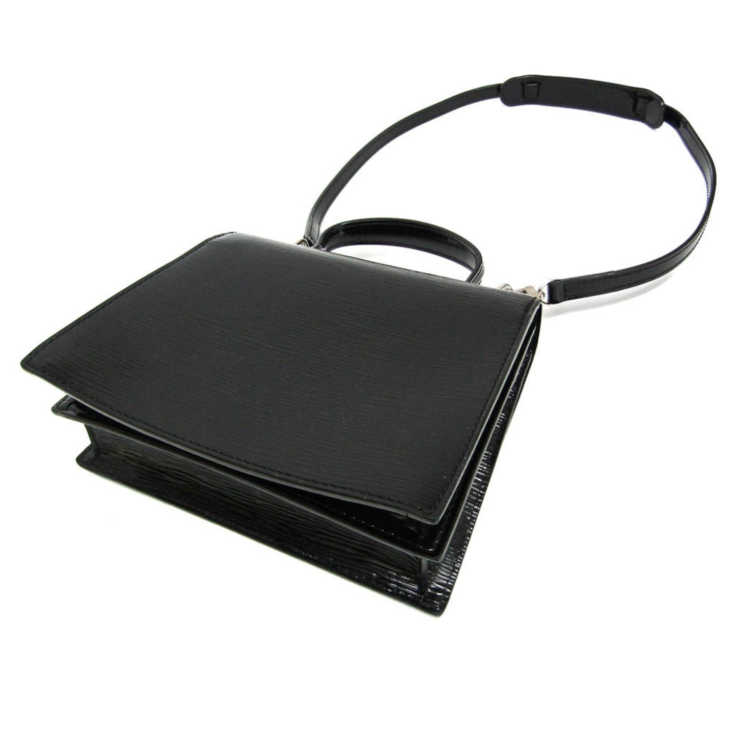 Louis Vuitton Sevigne, Black, Leather, shoulder