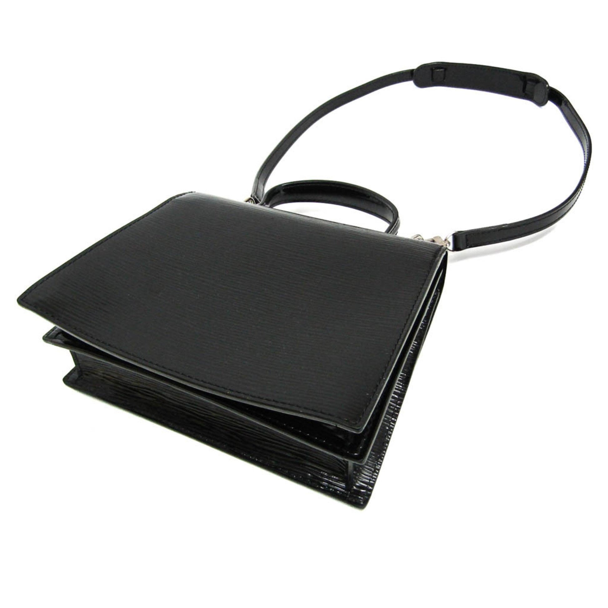 Louis Vuitton Sevigne, Black, Leather, shoulder