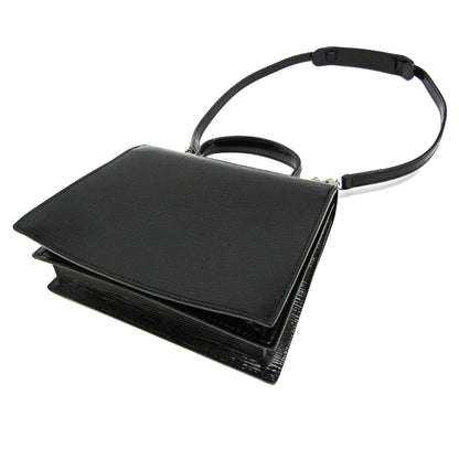 Louis Vuitton Sevigne, Black, Leather, shoulder