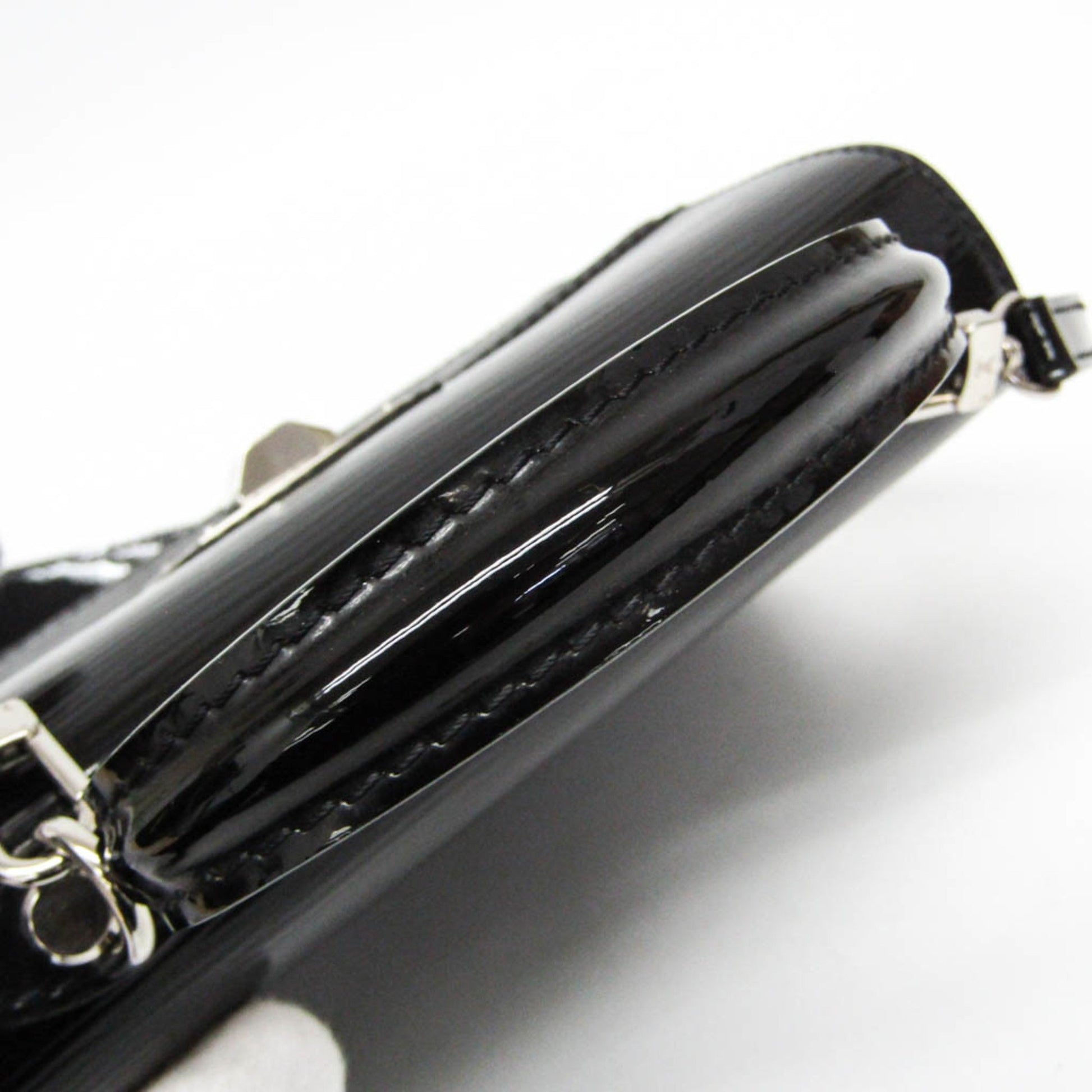 Louis Vuitton Sevigne, Black, Leather, shoulder