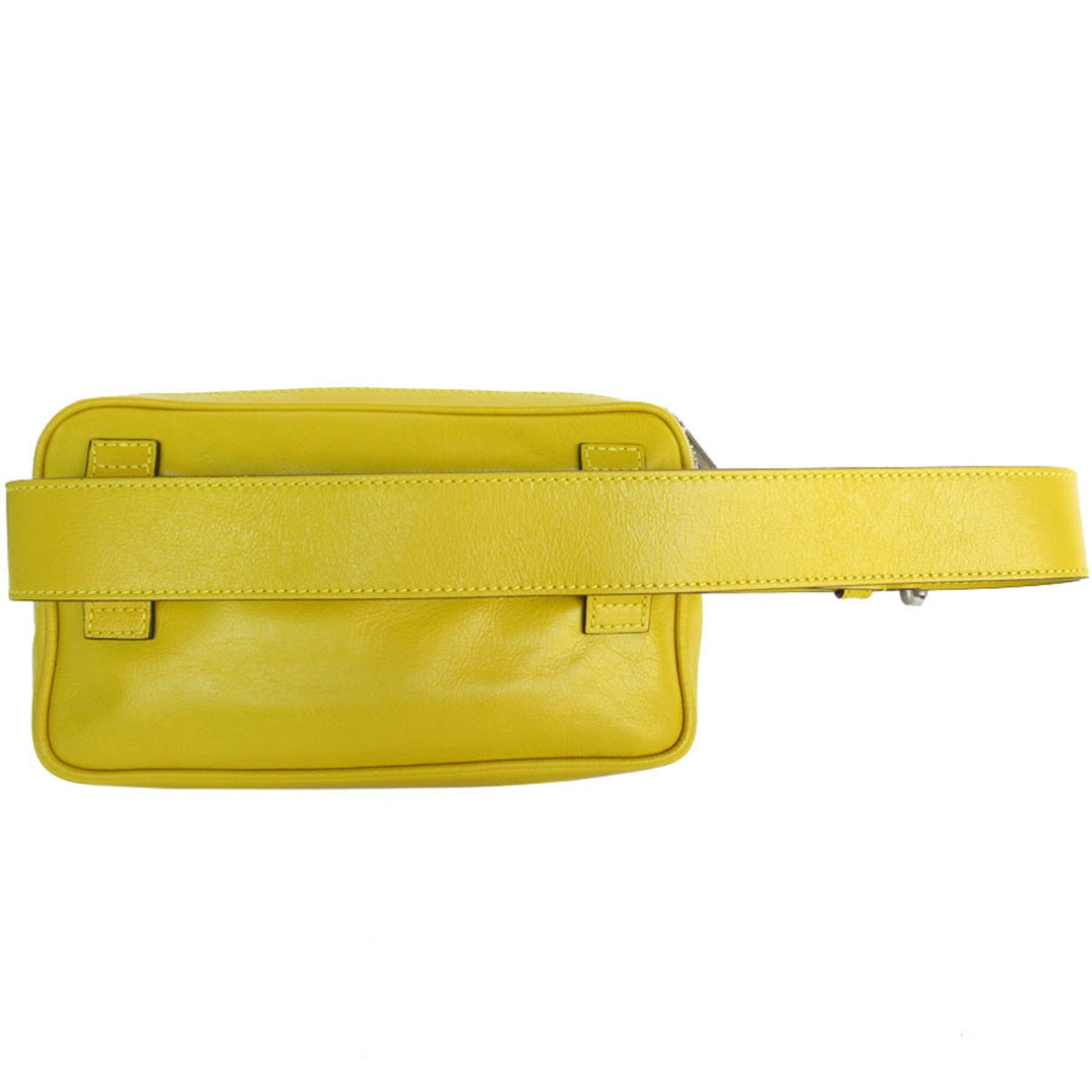 Gucci Interlocking G, Yellow, Leather, clutch