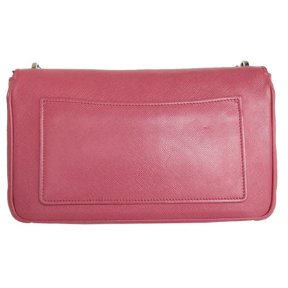 Prada Saffiano, Pink, Leather, shoulder