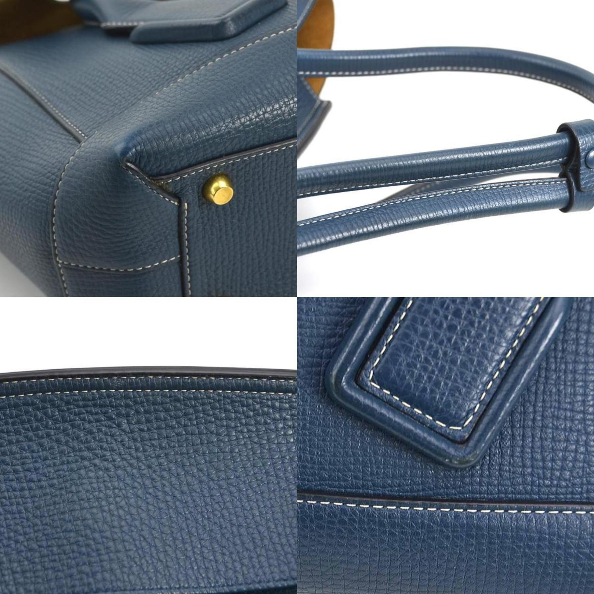 Bottega Veneta Arco, Navy, Leather, shoulder